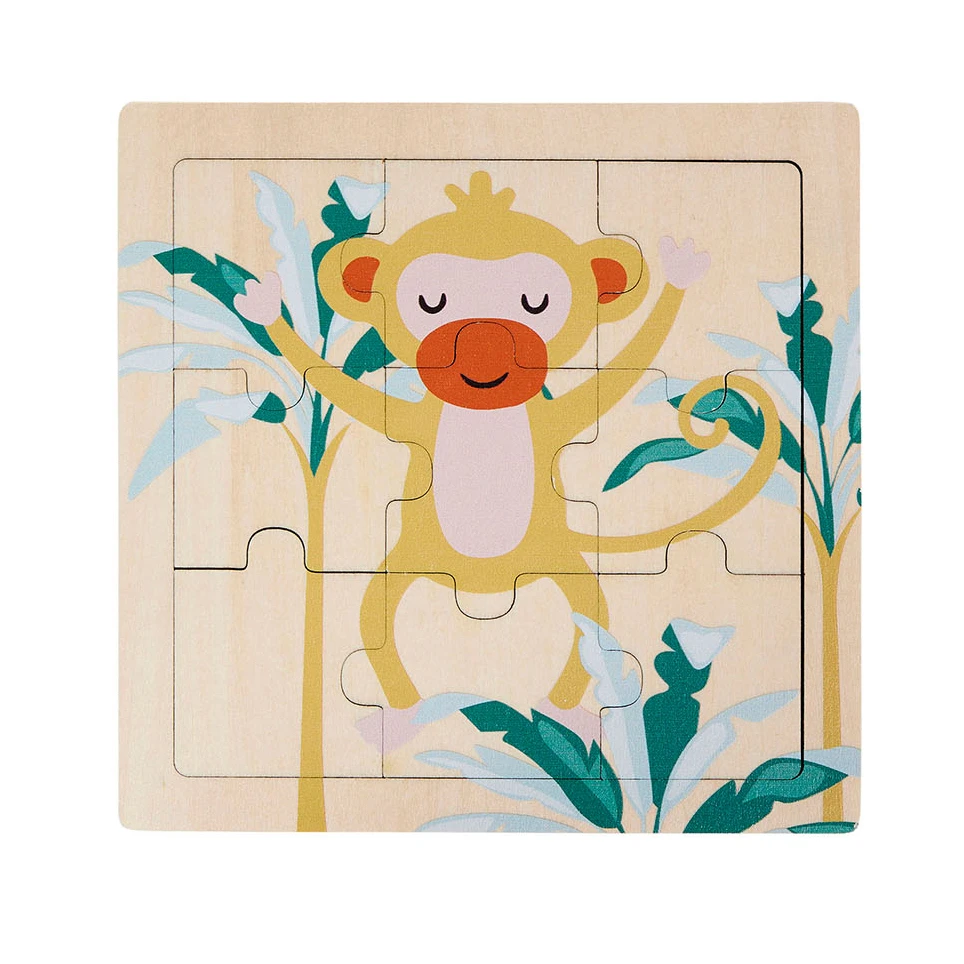 Puzzle bois enfant 9 pièces Singe Multicolore Puzzle Bois Enfant 9 Pièces Singe Multicolore -Meubles Pour Enfants 36657 deballe singe