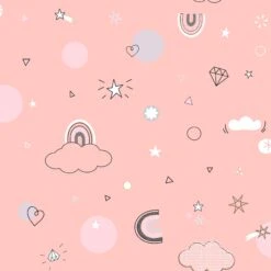 Housse De Couette Et Une Taie Enfant Coton (140 Cm) Licorne Rose -Meubles Pour Enfants 90088 1596803790