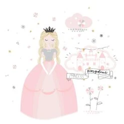 Housse De Couette Et Une Taie Enfant Coton (140 Cm) Princesse Rose 5 Housse De Couette Et Une Taie Enfant Coton (140 Cm) Princesse Rose -Meubles Pour Enfants 90094 1596802335