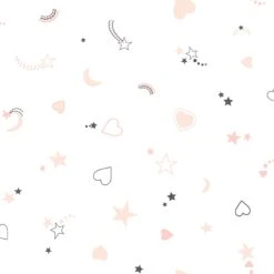 Housse De Couette Et Une Taie Enfant Coton (140 Cm) Chat Rose -Meubles Pour Enfants 90100 1596797366