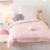 Housse De Couette Et Une Taie Enfant Coton (140 Cm) Chat Rose -Meubles Pour Enfants 90100 1604401785