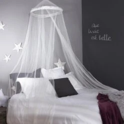 Ciel De Lit Moustiquaire Enfant Alessia Blanc