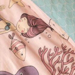 Housse De Couette Et Une Taie Enfant Coton (140 Cm) Maeria Rose -Meubles Pour Enfants 91666 1602573140