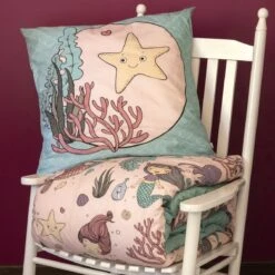 Housse De Couette Et Une Taie Enfant Coton (140 Cm) Maeria Rose -Meubles Pour Enfants 91666 1602573189