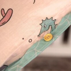 Housse De Couette Et Une Taie Enfant Coton (140 Cm) Maeria Rose -Meubles Pour Enfants 91666 1602573197