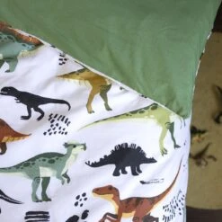 Housse De Couette Et Deux Taies Enfant Coton (240 Cm) Cretace Verte -Meubles Pour Enfants 97813 1618560639