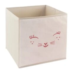 Panier De Rangement Chat Rose