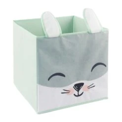 Panier De Rangement Lapin Vert