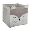 Panier De Rangement Renard Gris -Meubles Pour Enfants bac rangement renard velours 72118
