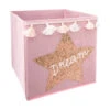 Panier De Rangement Sequin Dream Rose -Meubles Pour Enfants bac rangement seq pom dream 72097