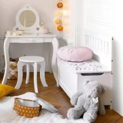 Banc Et Coffre Enfant Media Blanc