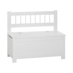 Banc Et Coffre Enfant Media Blanc -Meubles Pour Enfants banc mdf uni 71831 4