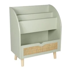 Bibliothèque Enfant Cannage César Verte