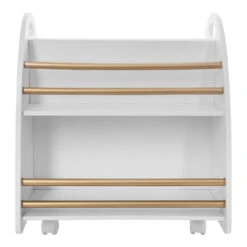Bibliothèque Enfant Side Blanche -Meubles Pour Enfants bibliotheque basse 2 side dore 64535 2