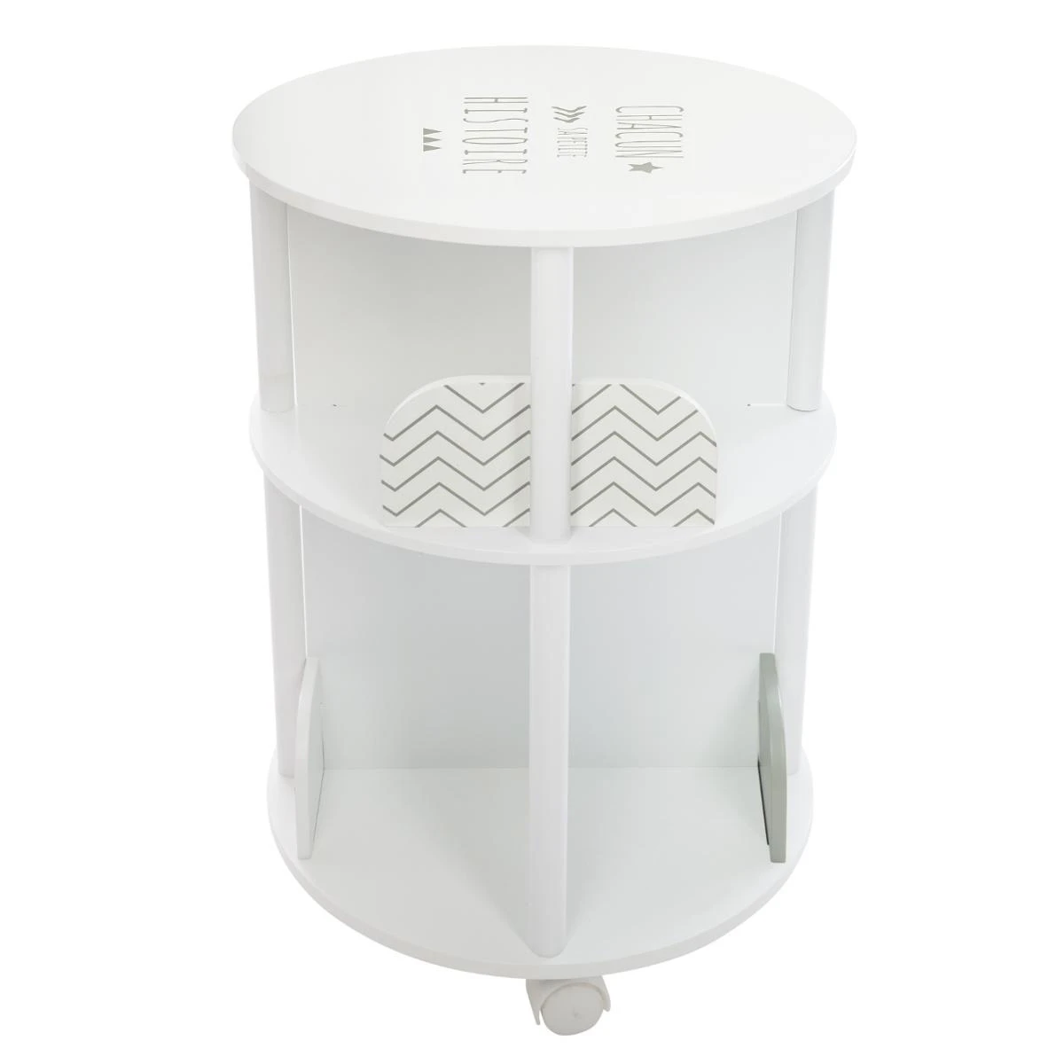 Bibliothèque enfant Ronda Grise Bibliothèque Enfant Ronda Grise -Meubles Pour Enfants bibliotheque ronde gris 64533