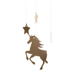 Lanterne Boule Licorne Blanche -Meubles Pour Enfants boule papier d 35 licorne 68070 1