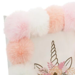 Cadre (10x15) Pompons Licorne Rose -Meubles Pour Enfants cadre 18 pompons 10 x15 72116 1