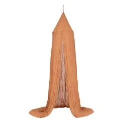 Ciel De Lit Gaze De Coton Enfant Lili Marron -Meubles Pour Enfants ciel de lit dble gaze cot nois 130791 1690468114