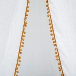 Ciel De Lit Enfant Oasis Blanc -Meubles Pour Enfants ciel de lit pompons oasis 119035 1657529616