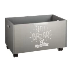 Coffre à Jouets Enfant Oxo Gris -Meubles Pour Enfants coffre a roulettes gris 61466