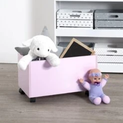 Coffre à Jouets Enfant Oxo Rose