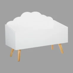Coffre Enfant Nuage Blanc -Meubles Pour Enfants coffre nuage blanc 61605 1
