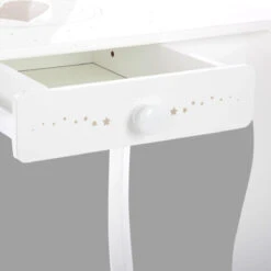 Coiffeuse Et Tabouret Enfant Demoiselle Blanche -Meubles Pour Enfants coiffeuse et tabouret demoiselle blanc 64576 1