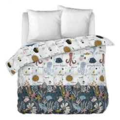 Couette Imprimée Enfant (240 X 220 Cm) Octopia Multicolore