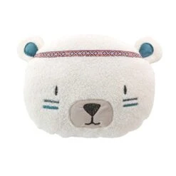 Coussin Rond Enfant Igloo Blanc