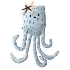 Coussin Enfant Pieuvre Octopia Bleu