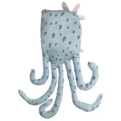Coussin Enfant Pieuvre Octopia Bleu -Meubles Pour Enfants coussin dhoussable avec pompons 30 x 50 cm coton octopia 131386 1695130651