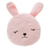 Coussin Fausse Fourrure Enfant Lapin Rose -Meubles Pour Enfants coussin rond fur lapin 72140