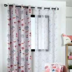 Rideau Occultant Enfant (140 X 260 Cm) Cyrielle Rose