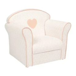 Fauteuil Enfant Coeur Rose