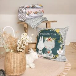 Housse De Couette Et Deux Taies Enfant Coton (200 Cm) Jardinage Multicolore -Meubles Pour Enfants housse de couette et deux taies coton 200 cm jardinage multicolore 112742 1647514040