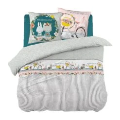 Housse De Couette Et Deux Taies Enfant Coton (200 Cm) Jardinage Multicolore -Meubles Pour Enfants housse de couette et deux taies coton 200 cm jardinage multicolore 112742 1647514108