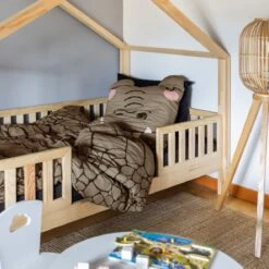 Housse De Couette Et Une Taie Enfant Coton (140 Cm) Ali Verte