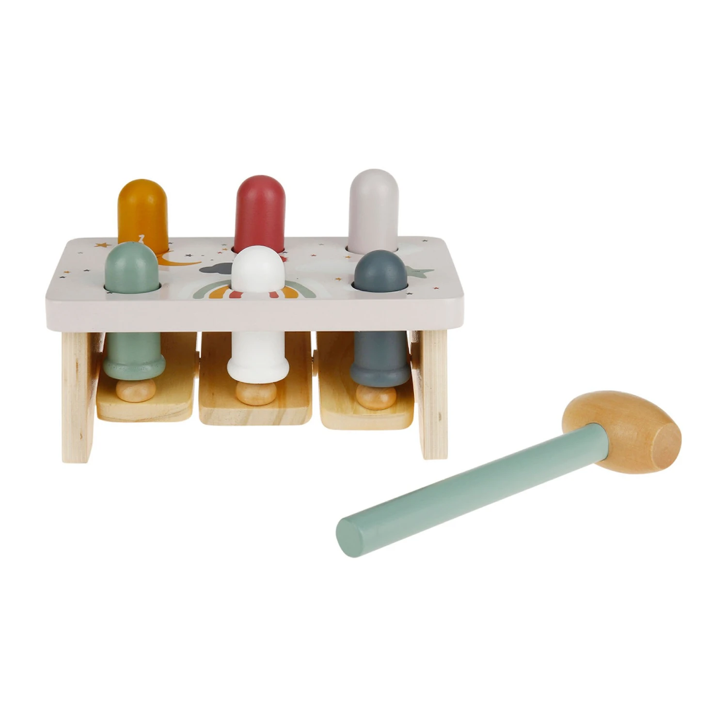 Banc à marteler bois Multicolore Banc à Marteler Bois Multicolore -Meubles Pour Enfants jeu d veil bois 19x11 5xh12 marteau 5 5x3 5xh18 5 121549 1659700595