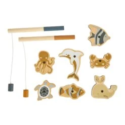 Jeu Pêche à La Ligne Bois Animaux Multicolore