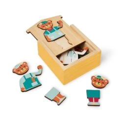 Silhouette à Habiller Bois Tigre Jaune