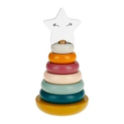 Pyramide à Empiler Bois Stella Multicolore