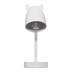 Lampe à Poser Oreilles Blanche -Meubles Pour Enfants lap oreilles metal blanc hauteur normale 31 cm hauteur max 42 cm blanc 111818 1639734527