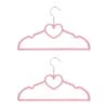 Lot De 2 Cintres Enfant Coeur Rose