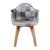 Lot De 2 Fauteuils Enfant Patchwork Ernest Gris -Meubles Pour Enfants lot de 2 fauteuils enfant patchwork ernest gris 127533 1679647543