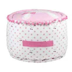 Pouf Enfant Matty Rose -Meubles Pour Enfants matty pouf rond 40x30 rose 130008 1688550007