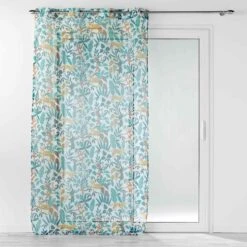 Voilage Enfant (140 X 240 Cm) Jungle Story Blanc