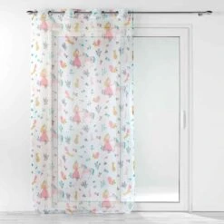 Voilage Enfant (140 X 240 Cm) Princesse Licorne Blanc