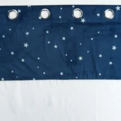 Voilage Phosphorescent Enfant (140 X 240 Cm) Moonlight Bleu -Meubles Pour Enfants panneau a oeillets 140 x 240 cm voile sable top velours phosphor moonlight bleu 117889 1656420152