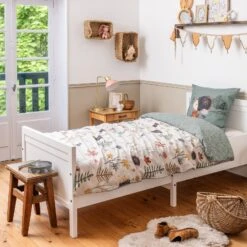 Housse De Couette Et Une Taie Enfant Coton (140 Cm) Polisson Multicolore -Meubles Pour Enfants parure de lit housse de couette 1 taie d oreiller 140 x 200 cm coton imprim polisson 131399 1695129897