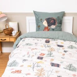 Housse De Couette Et Une Taie Enfant Coton (140 Cm) Polisson Multicolore -Meubles Pour Enfants parure de lit housse de couette 1 taie d oreiller 140 x 200 cm coton imprim polisson 131399 1695129909